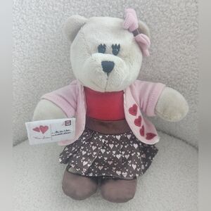 Starbucks Barista Teddy Bear plush 2011 Bearista Valentine's Day Love Letter